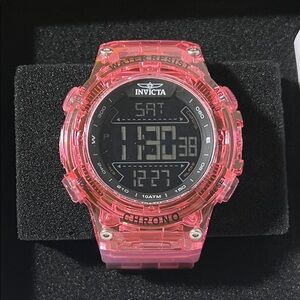 Invicta Racing Burnout Digital Men's Watch - 52mm (49047) Transparent Pink